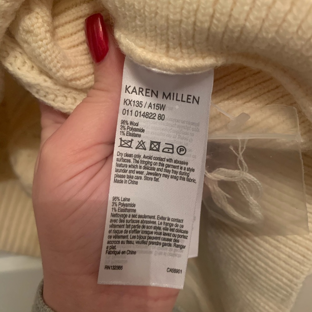 Karen Millen poncho-like sweater with fringe - Picture 5 of 5